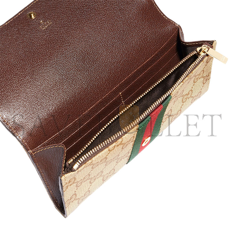 GUCCI LONG WALLET WITH WEB 876048 (19*9*4cm)